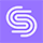 Logotype - Symbol - White on purple bg - 40px