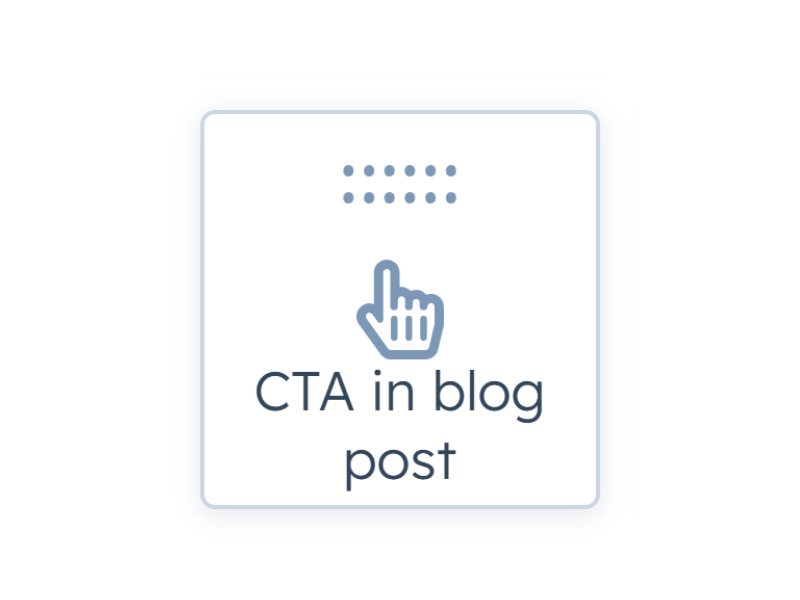 CTA in blog post