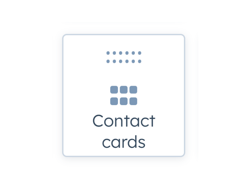 Contact cards