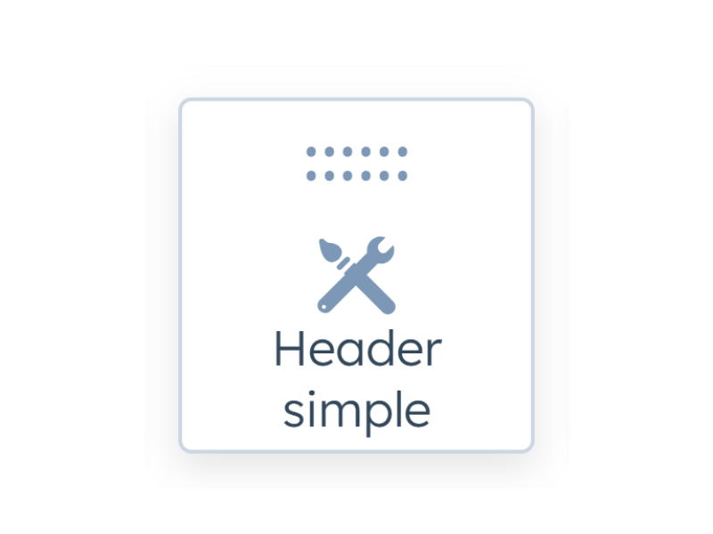 Header simple
