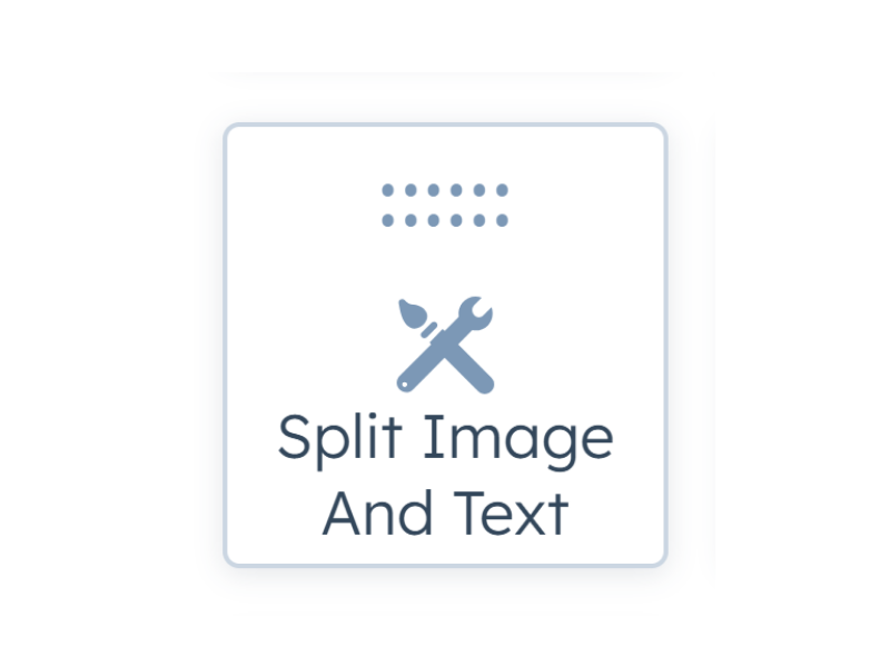 Split Image And Text