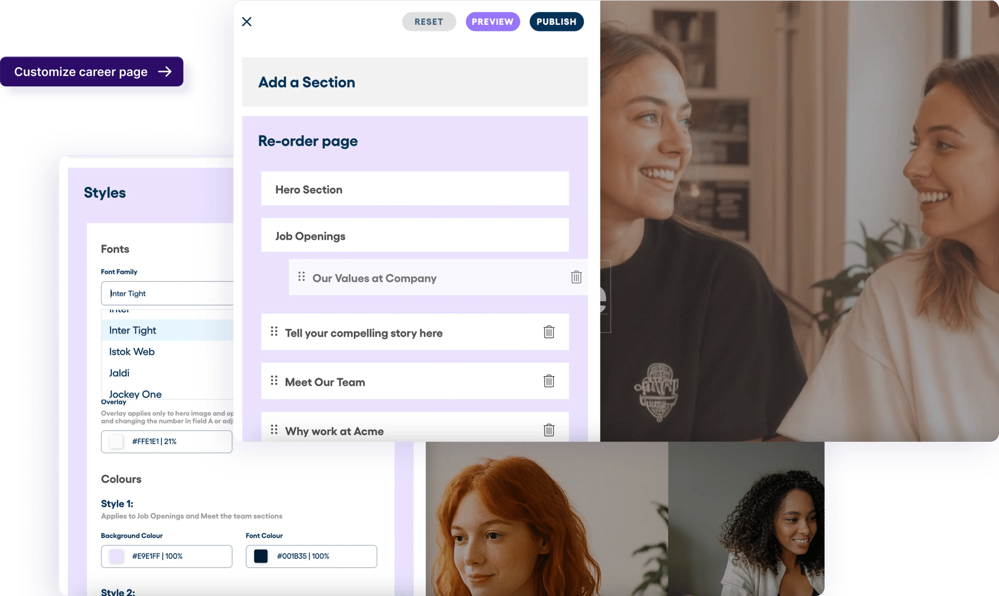 Build your own career page