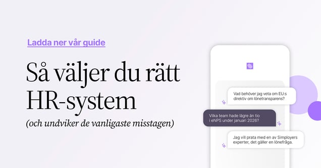 Så väljer du rätt HR-system