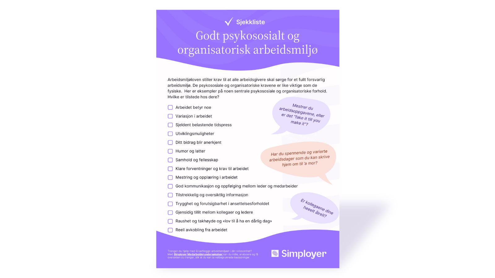 Sjekkliste