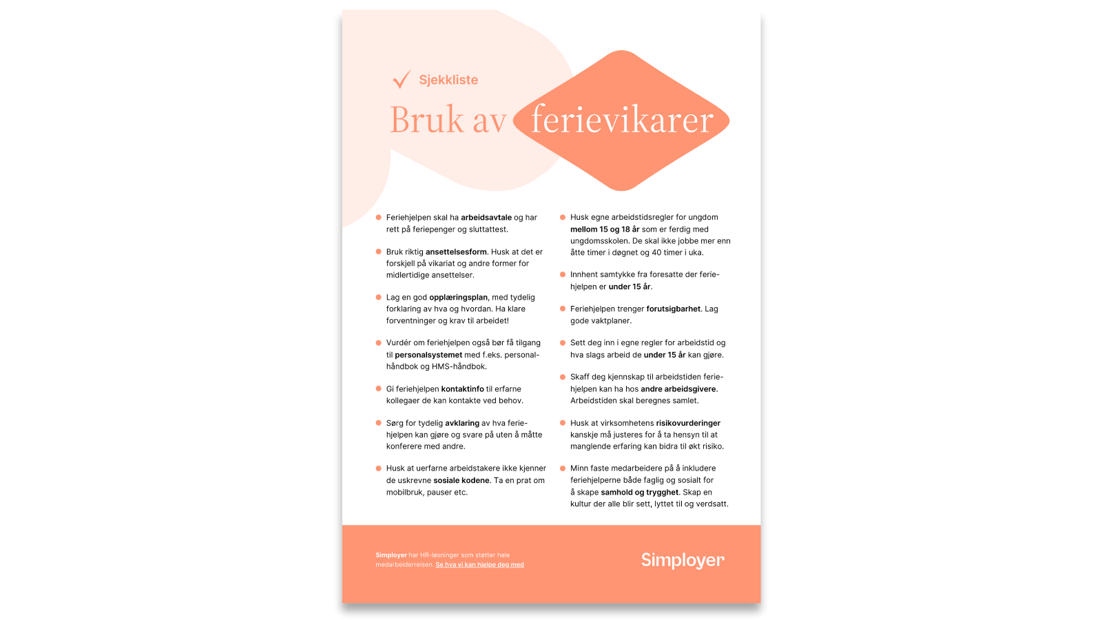 Sjekkliste