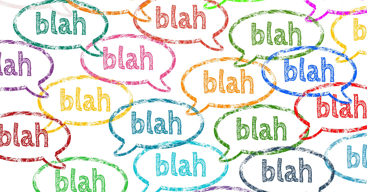 Grafik med blah blah blah